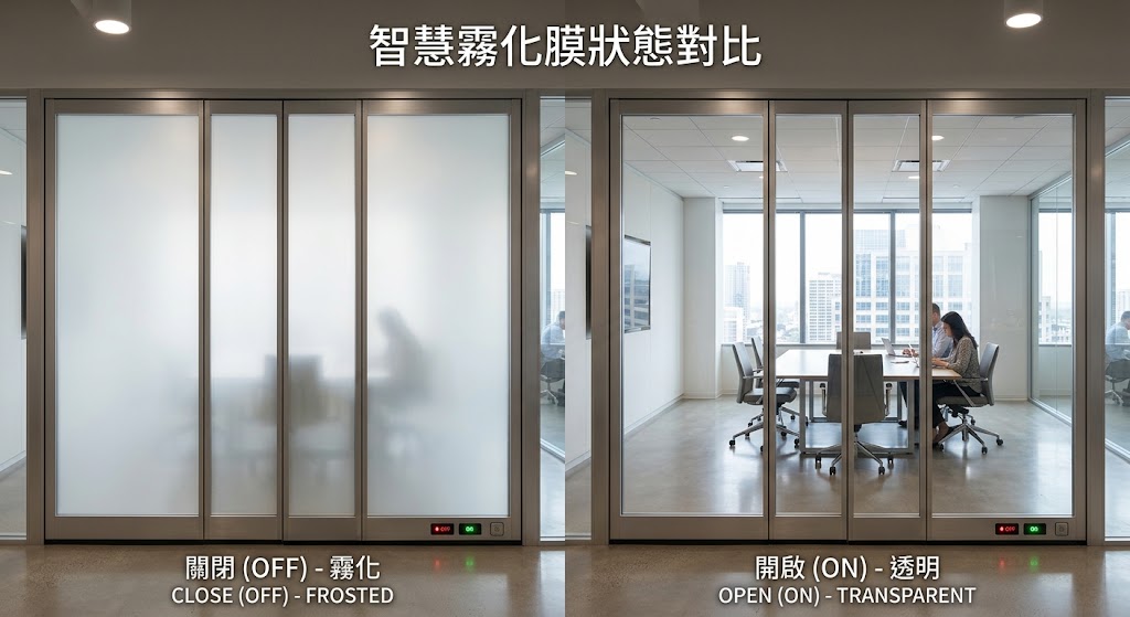 智能調光玻璃膜應用場景